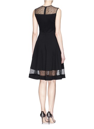 Back View - Click To Enlarge - JASON WU - Lace insert flounce dress
