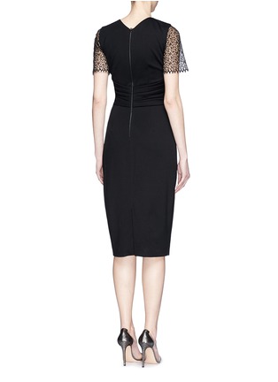Back View - Click To Enlarge - JASON WU - Corded lace sleeve twist front dress