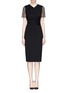 Main View - Click To Enlarge - JASON WU - Corded lace sleeve twist front dress