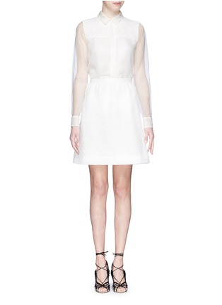 Figure View - Click To Enlarge - JASON WU - Corded lace A-line skirt