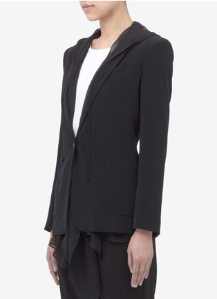 Front View - Click To Enlarge - ELIZABETH AND JAMES - Mona layered crepe jacket