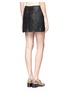 Back View - Click To Enlarge - ALICE & OLIVIA - Perforated leather mini skirt
