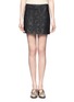 Main View - Click To Enlarge - ALICE & OLIVIA - Perforated leather mini skirt
