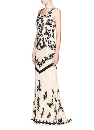Front View - Click To Enlarge - ALICE & OLIVIA - Scoop neck beaded gown