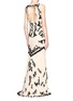 Figure View - Click To Enlarge - ALICE & OLIVIA - Scoop neck beaded gown