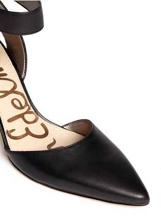 Detail View - Click To Enlarge - SAM EDELMAN - 'Okala' ankle strap leather pumps