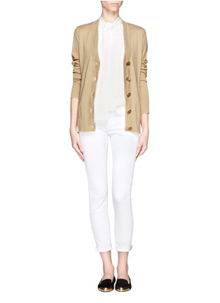 Figure View - Click To Enlarge - TORY BURCH - Simone cotton cardigan
