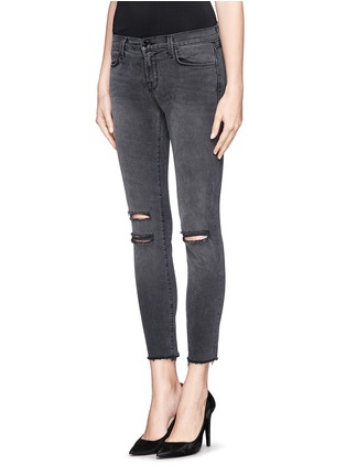Front View - Click To Enlarge - J BRAND - Photo Ready distressed cropped skinny jeans