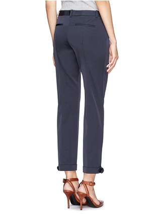 Back View - Click To Enlarge - TORY BURCH - Anais bow cuff skinny pants