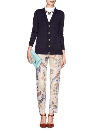 Figure View - Click To Enlarge - TORY BURCH - 'Simone' cotton cardigan