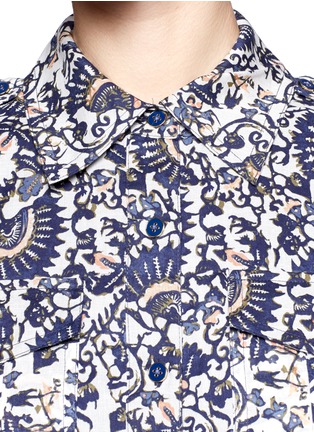 Detail View - Click To Enlarge - TORY BURCH - Brigitte cotton voile shirtdress