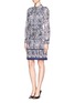 Front View - Click To Enlarge - TORY BURCH - Brigitte cotton voile shirtdress