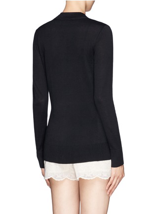 Back View - Click To Enlarge - TORY BURCH - 'Simone' cotton cardigan