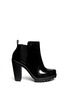 Main View - Click To Enlarge - MELISSA - 'Soldier' matte heel glossy rubber Chelsea boots