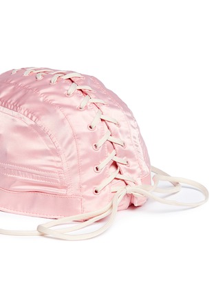 Detail View - Click To Enlarge - FENTY PUMA BY RIHANNA - Lace-up satin baseball cap