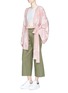 Figure View - Click To Enlarge - FENTY PUMA BY RIHANNA - 'Boxing and Bomber' floral jacquard oversized robe