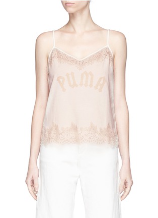 Main View - Click To Enlarge - FENTY PUMA BY RIHANNA - Lace trim jersey camisole