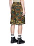 Back View - Click To Enlarge - DRIES VAN NOTEN - Floral and camouflage print patchwork shorts