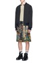 Figure View - Click To Enlarge - DRIES VAN NOTEN - Floral and camouflage print patchwork shorts