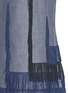 Detail View - Click To Enlarge - 72951 - Asymmetric fringe hopsack skirt