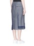 Back View - Click To Enlarge - 72951 - Asymmetric fringe hopsack skirt