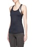 Front View - Click To Enlarge - ALALA - Mesh trim racerback performance tank top