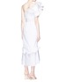 Back View - Click To Enlarge - 73052 - 'Maloka' one-shoulder ruffled cotton mermaid dress