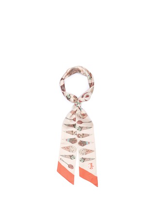 Main View - Click To Enlarge - CJW - 'Ice Cream Twilly' skinny silk scarf
