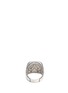 Figure View - Click To Enlarge - JOHN HARDY - Rhodium silver dotted jawan signet ring