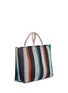 Detail View - Click To Enlarge - TRUSS - Large woven stripe PVC tote