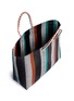 Detail View - Click To Enlarge - TRUSS - Large woven stripe PVC tote