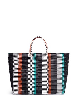 Main View - Click To Enlarge - TRUSS - Large woven stripe PVC tote