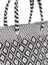 Detail View - Click To Enlarge - TRUSS - Large woven geometric diamond PVC tote