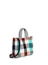 Detail View - Click To Enlarge - TRUSS - Small woven plaid PVC shoulder bag