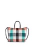 Main View - Click To Enlarge - TRUSS - Small woven plaid PVC shoulder bag