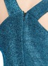 Detail View - Click To Enlarge - TOPSHOP - Metallic tinsel cold shoulder dress