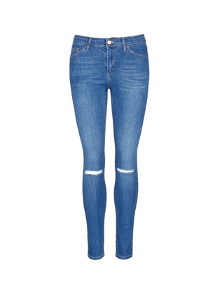 Main View - Click To Enlarge - TOPSHOP - Leigh' ripped ankle grazer jeans