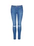 Main View - Click To Enlarge - TOPSHOP - Leigh' ripped ankle grazer jeans