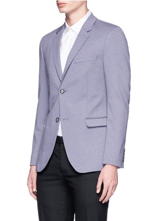 Front View - Click To Enlarge - TOPMAN - Skinny fit jersey blazer