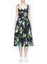 Main View - Click To Enlarge - MARC JACOBS - Parrot print corset top belted dress