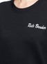 Detail View - Click To Enlarge - DOUBLE TROUBLE - 'Rule Breaker' slogan embroidered fleece sweatshirt