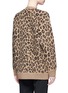 Back View - Click To Enlarge - ALEXANDER WANG - Leopard print wool-cashmere cardigan