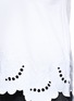 Detail View - Click To Enlarge - VICTORIA, VICTORIA BECKHAM - 'Delft' floral embroidered sleeveless T-shirt