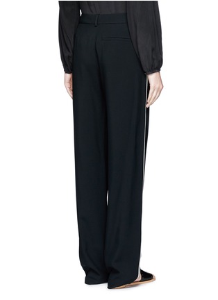 Back View - Click To Enlarge - CHLOÉ - Piped sport stripe cady pants