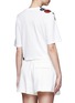 Back View - Click To Enlarge - 3.1 PHILLIP LIM - Floral embroidered silk patch cutout T-shirt