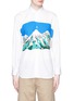 Main View - Click To Enlarge - COMME DES GARÇONS SHIRT - Mount Fuji cutout print shirt