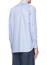 Back View - Click To Enlarge - COMME DES GARÇONS SHIRT - Stripe zip sleeve shirt