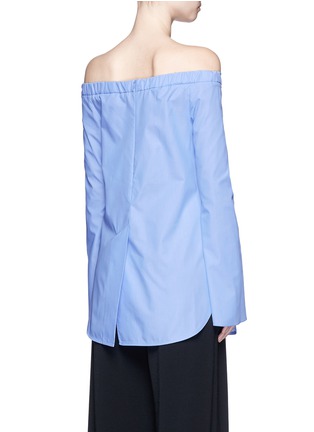 Back View - Click To Enlarge - ELLERY - 'Debauch' waterfall ruffle shirting off-shoulder top