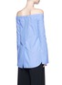 Back View - Click To Enlarge - ELLERY - 'Debauch' waterfall ruffle shirting off-shoulder top