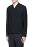 Front View - Click To Enlarge - TIM COPPENS - Bonded virgin wool bomber jacket